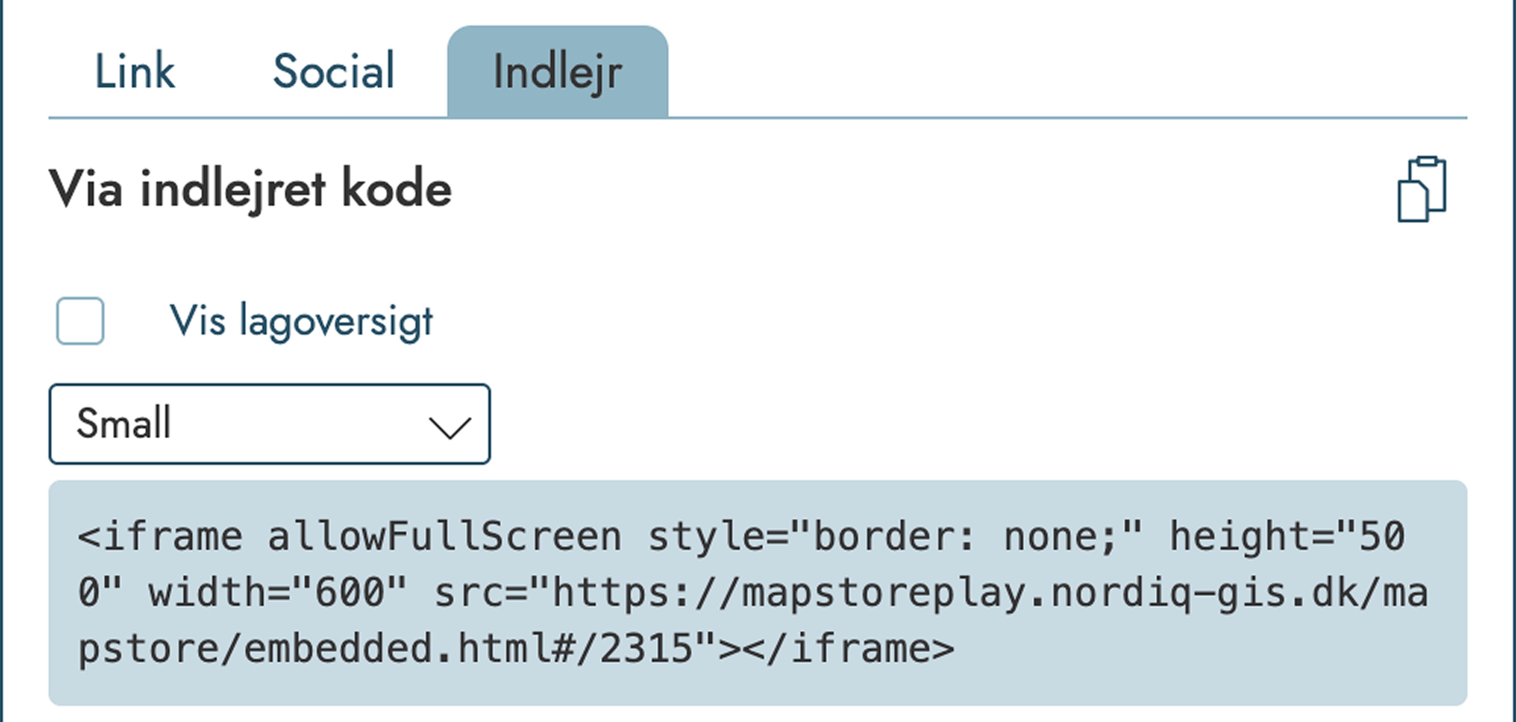 Iframe integration